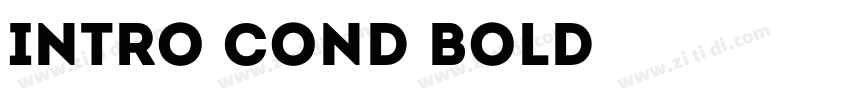 Intro Cond Bold字体转换